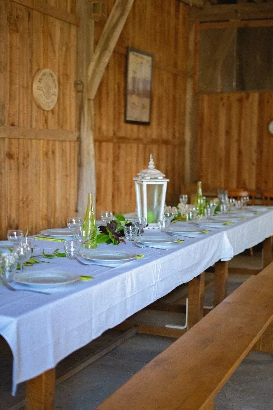 Salle de réception au sein du gîte "le bonheur dans notre pré"